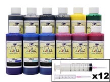 12x120ml Ink Refill Kit for CANON PFI-101, PFI-103, PFI-301, PFI-302, PFI-701, PFI-702